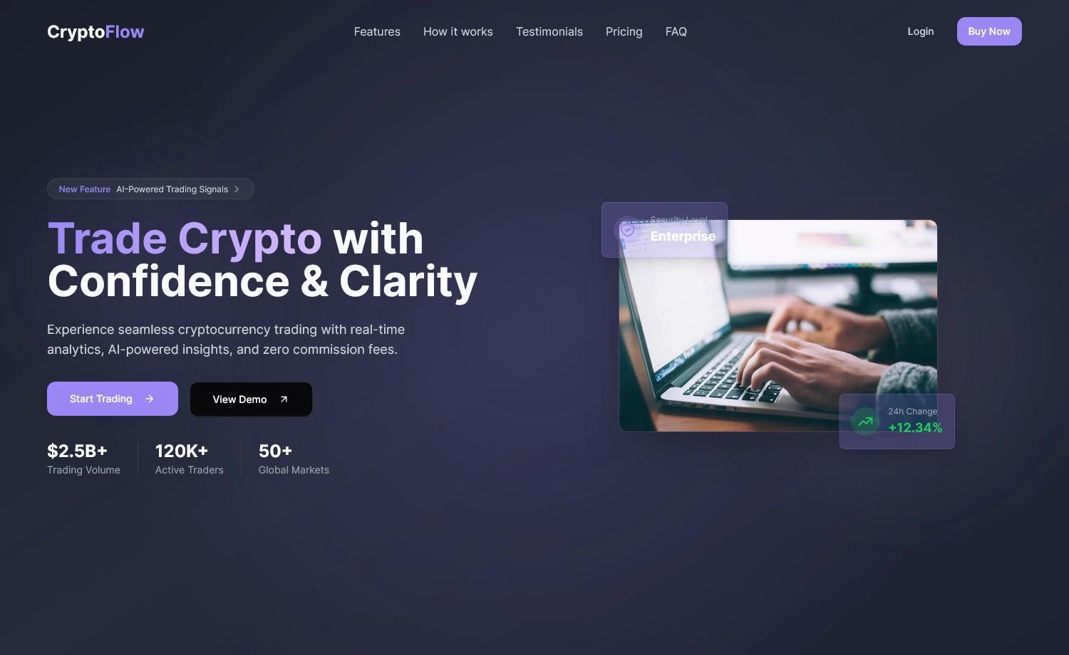 CryptoFlow preview