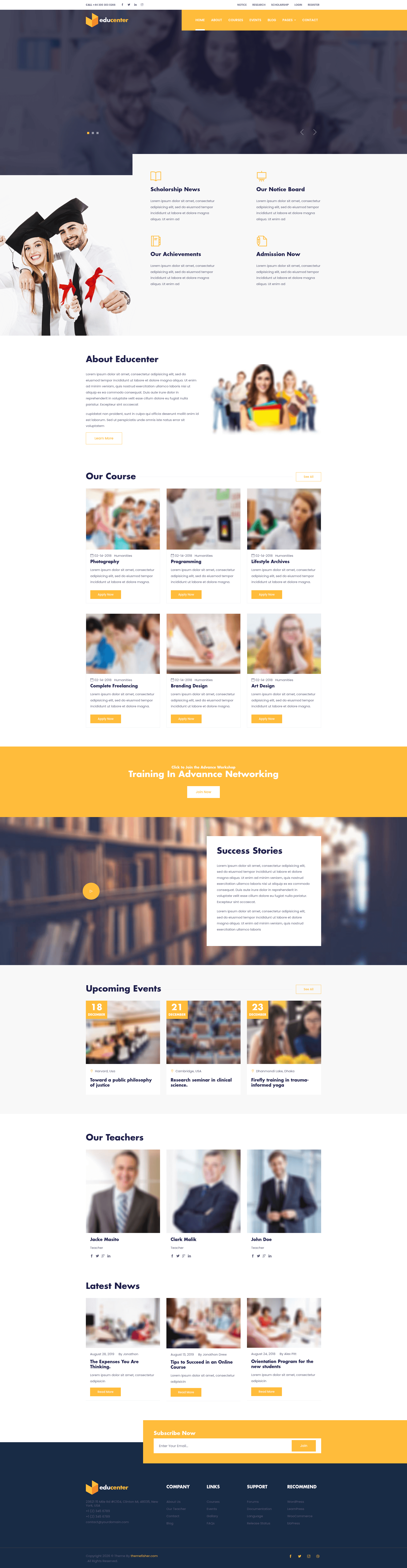 screenshot of Educenter on template0.com