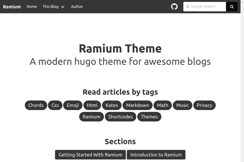 Image for Ramium on template0.com