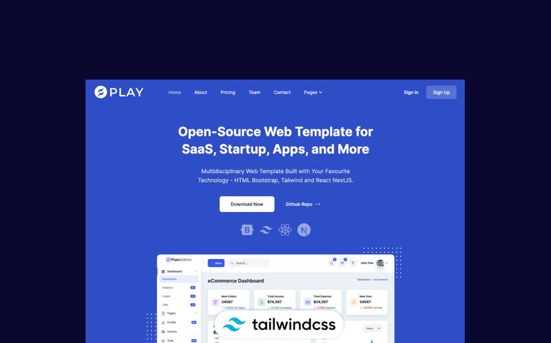 Image for Play Tailwind CSS Template on template0.com Image for Play Tailwind CSS Template on template0.com