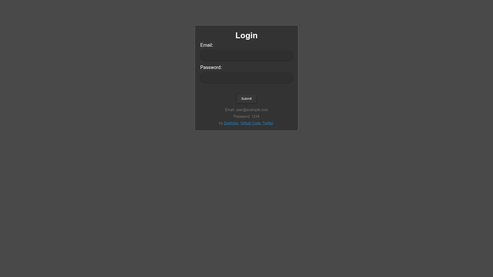 screenshot of Astro Login Template on template0.com