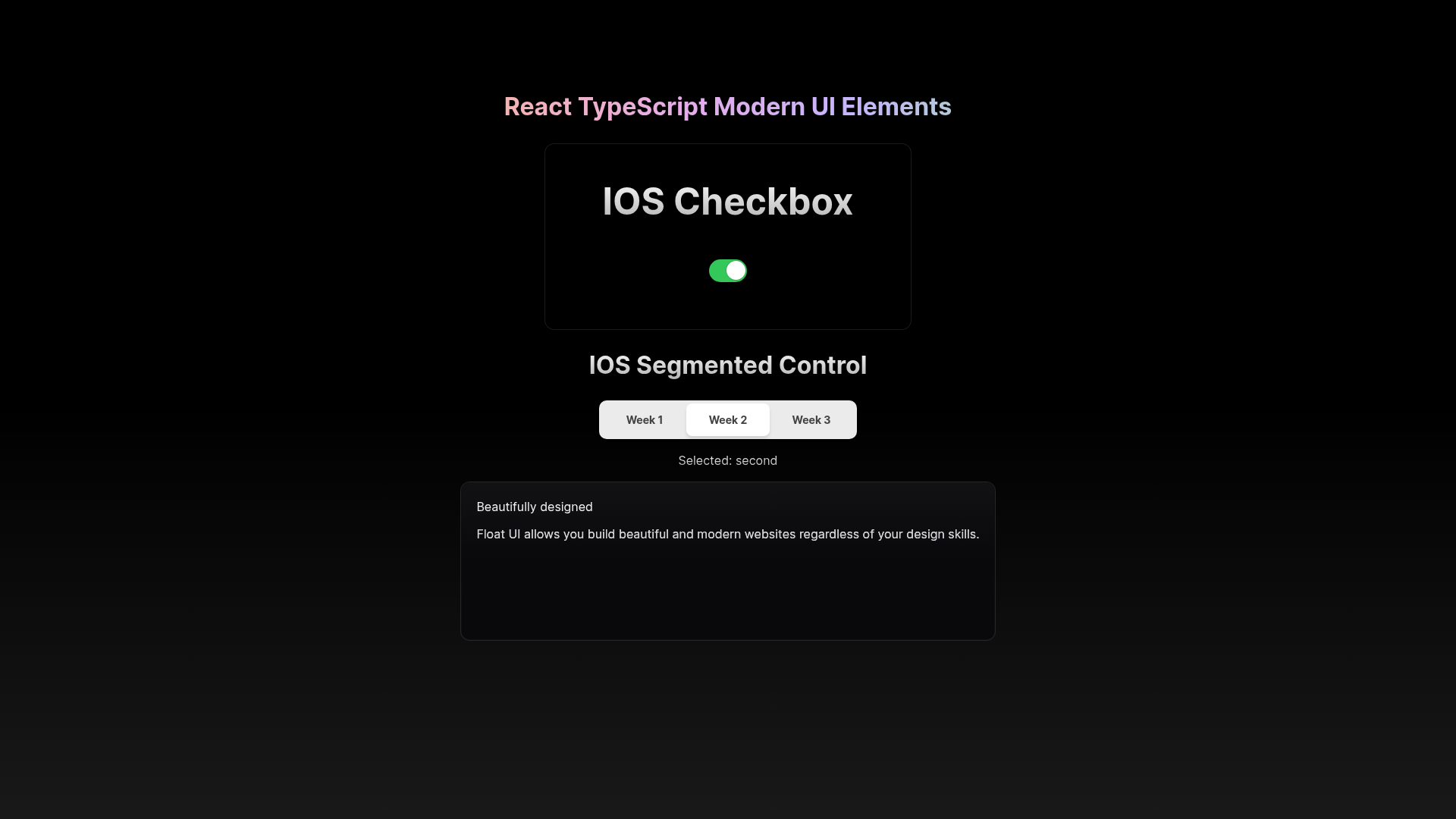 screenshot of UI Elements on template0.com