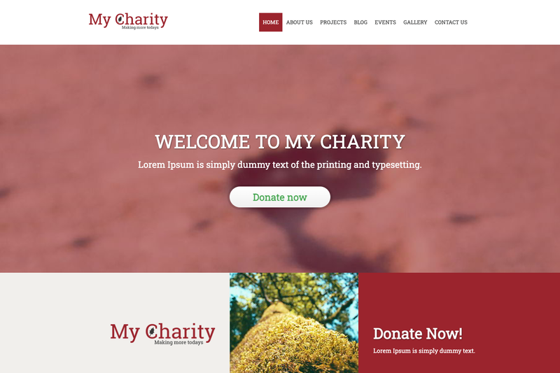 Image for Charity_responsive Template on template0.com