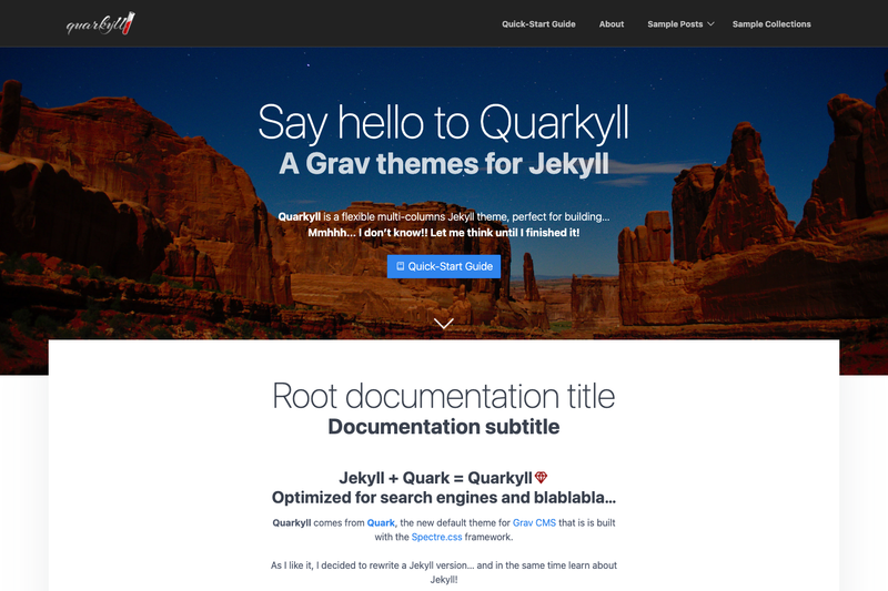 Image for Jekyll Theme Quarkyll on template0.com Image for Jekyll Theme Quarkyll on template0.com