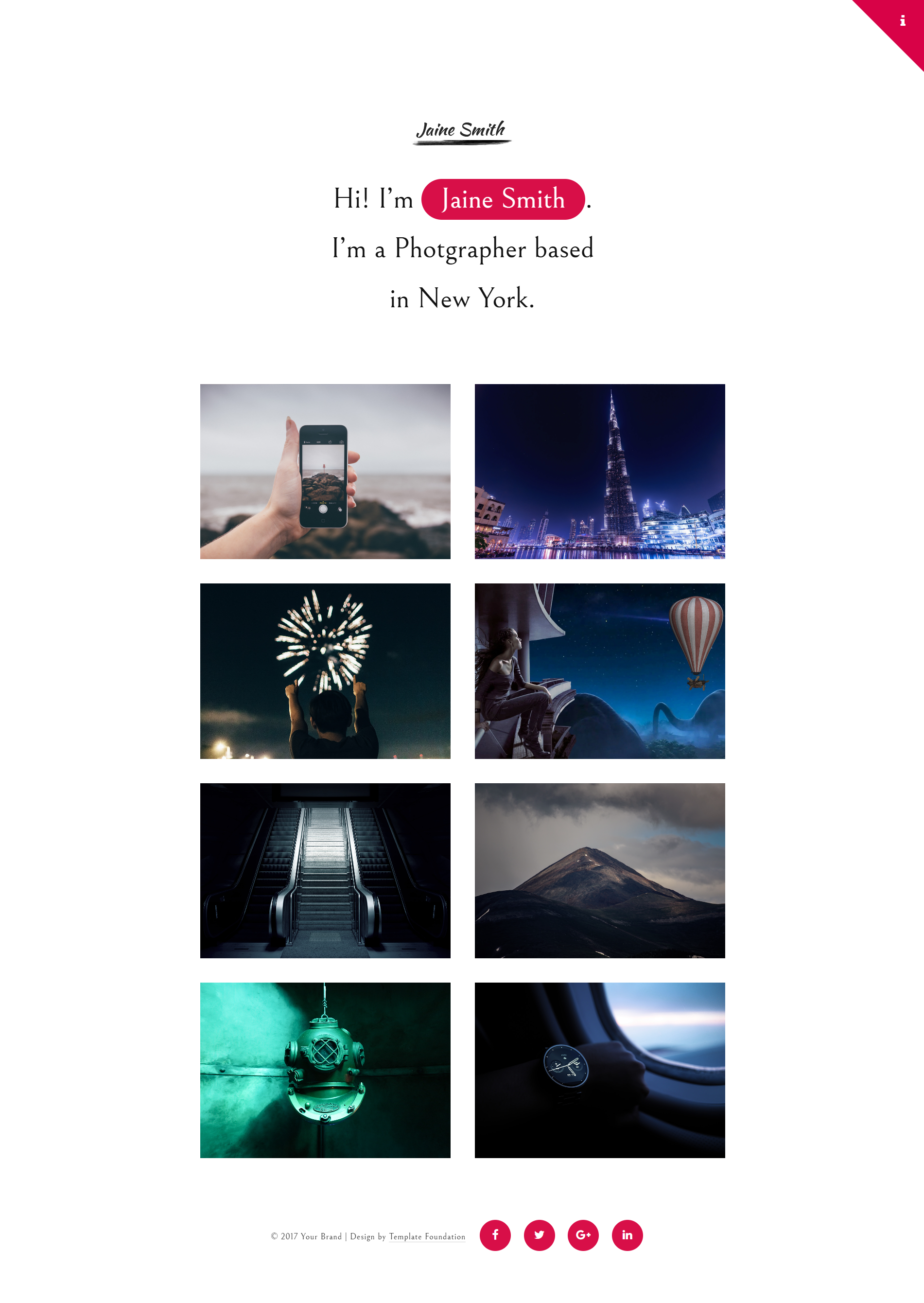 Image for Jaine(portfolio html template) on template0.com