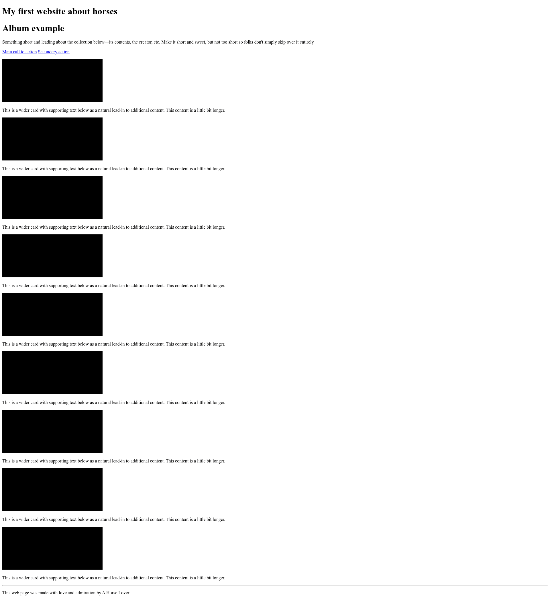 screenshot of GitHub Pages Template on template0.com