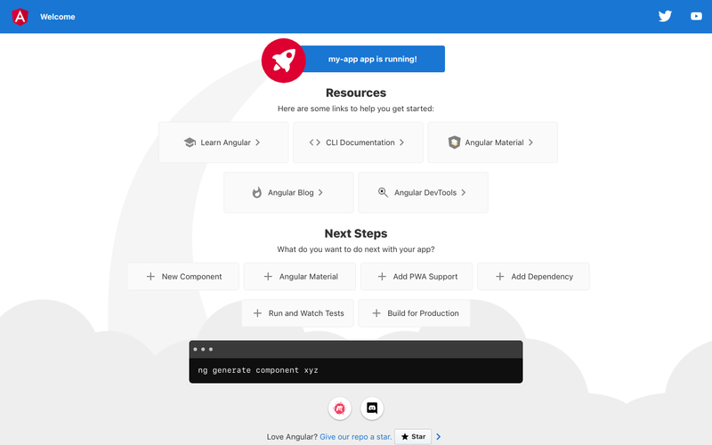 Image for Angular Boilerplate on template0.com