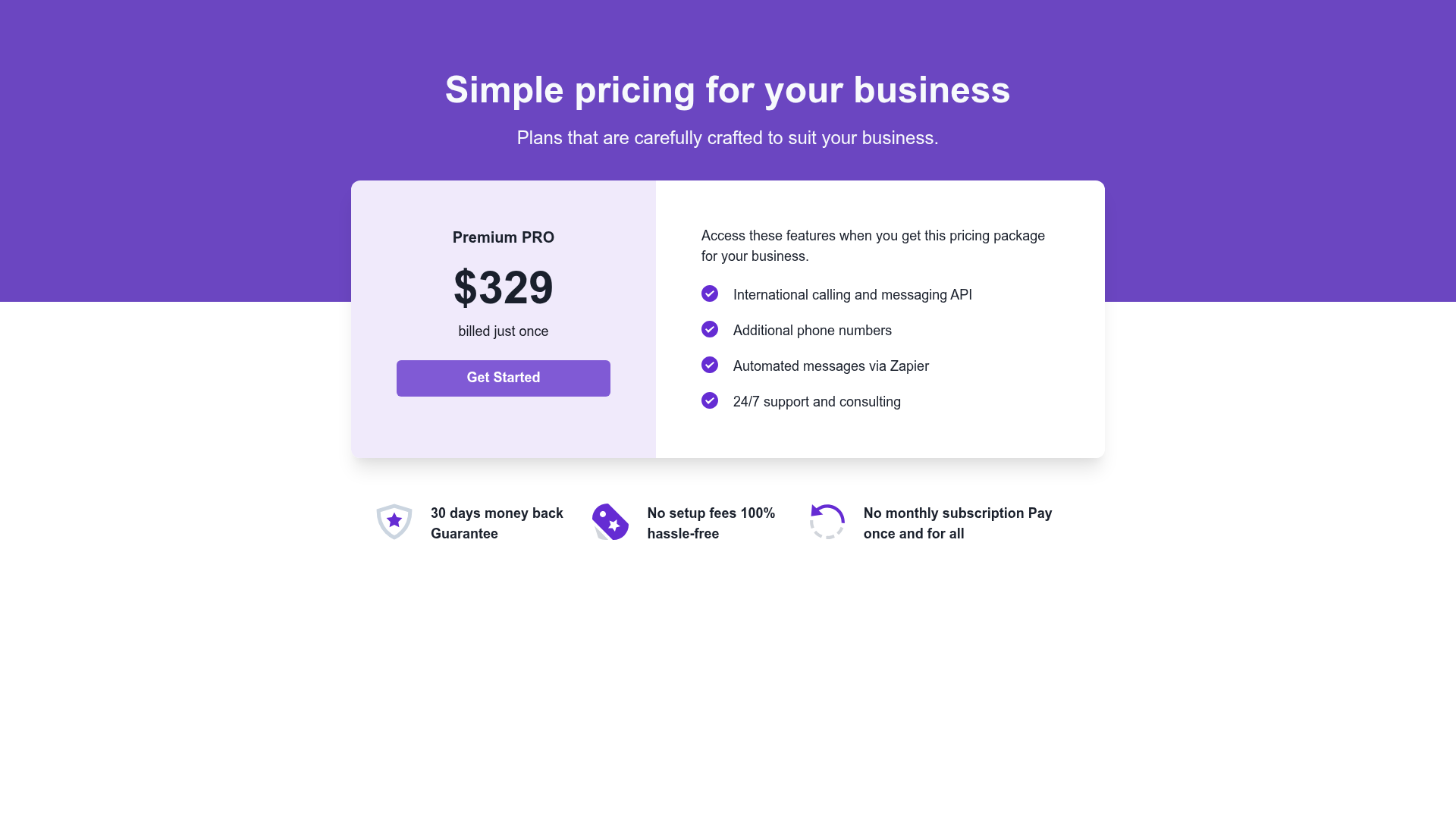 screenshot of Pricing Ui Template With Next.js 13 on template0.com