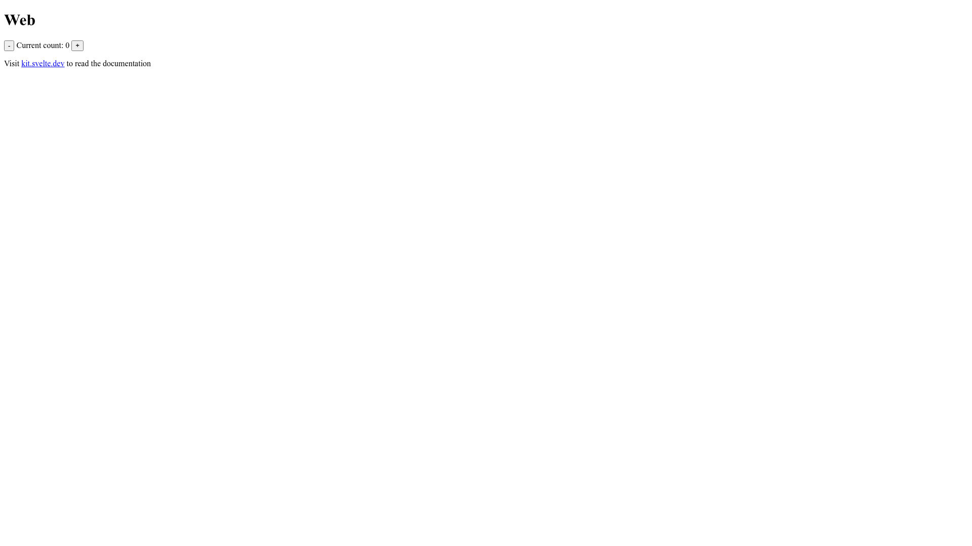 screenshot of Turborepo Svelte Starter on template0.com