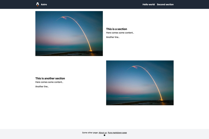 Image for Astro Tailwind Starter on template0.com