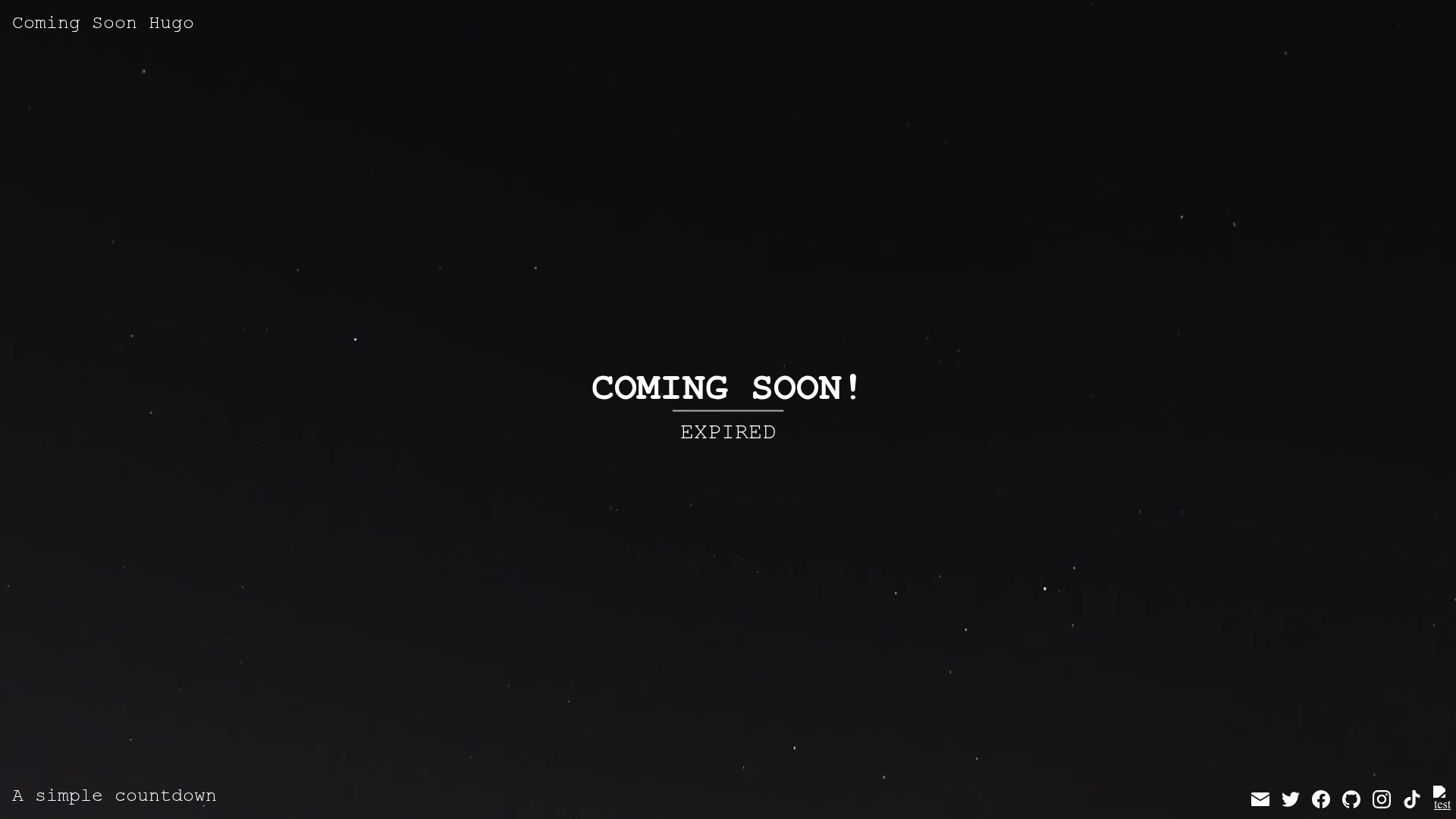 screenshot of Coming Soon on template0.com
