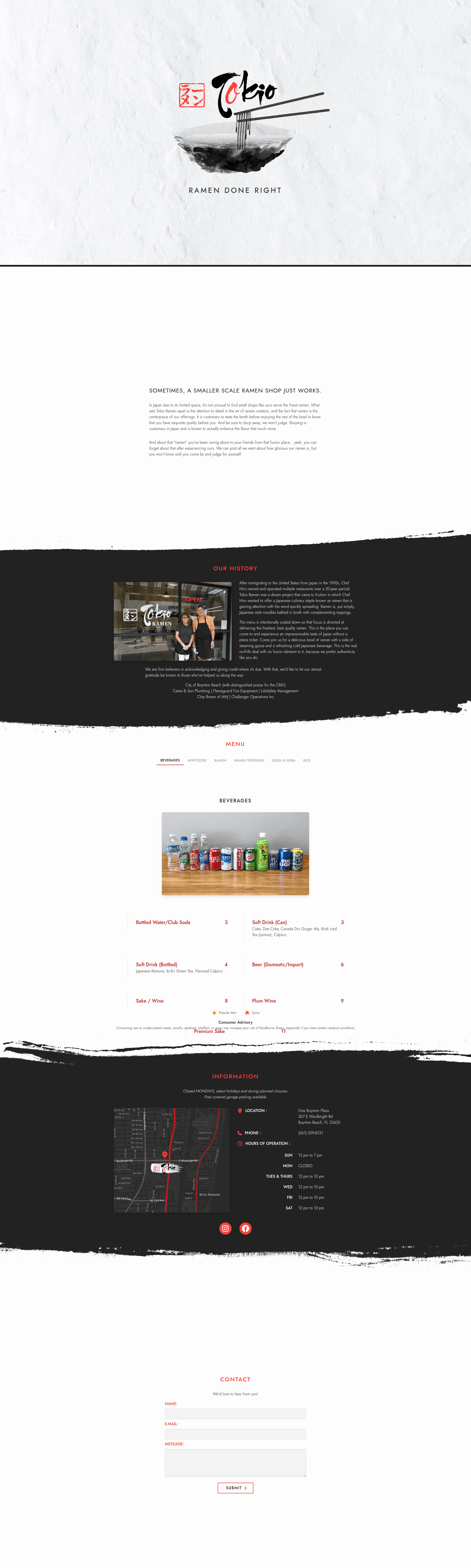 screenshot of Tokio Ramen on template0.com
