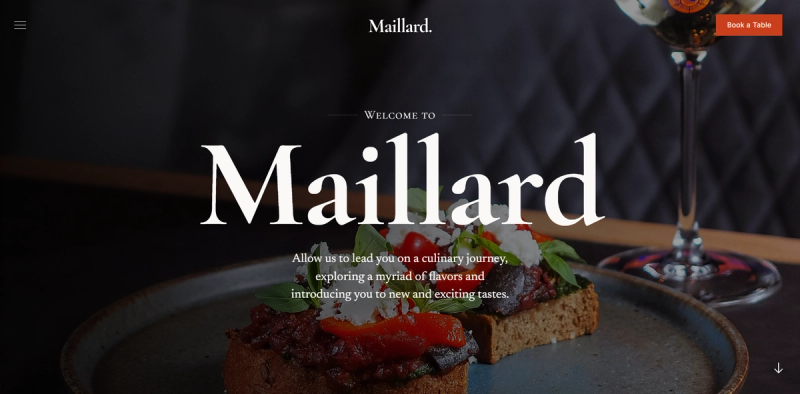 Image for Maillard(hospitality html template) on template0.com