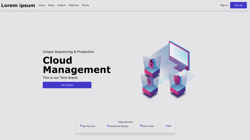 Image for Cloud Landing Page on template0.com