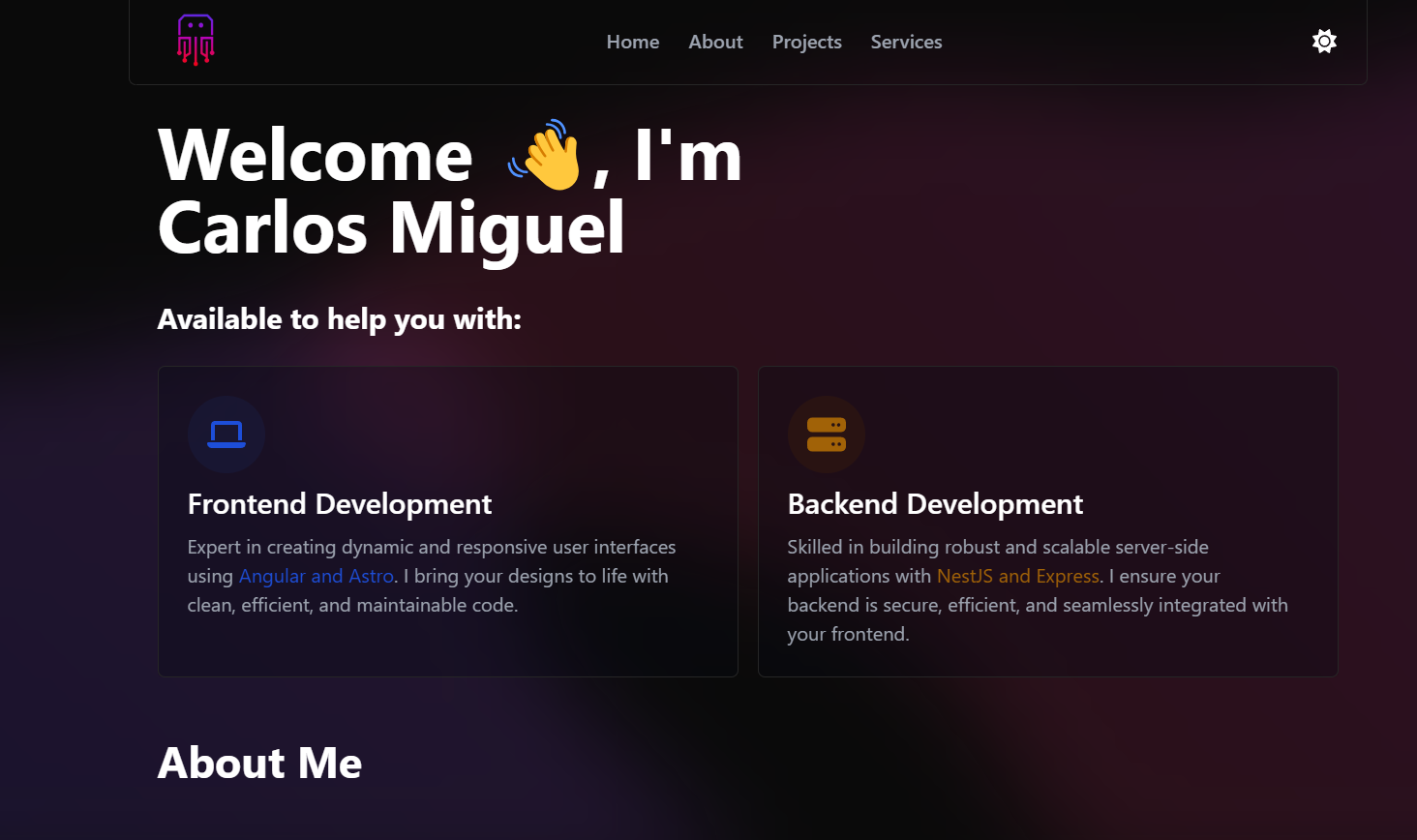 Portfolio Demo 1 preview