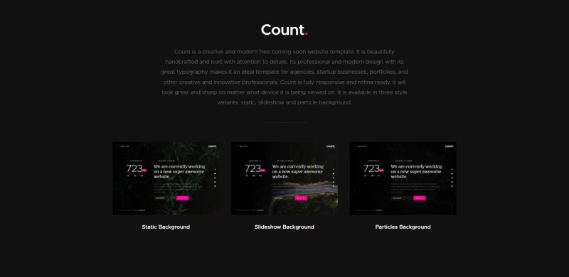 Image for Count(coming soon html template) on template0.com