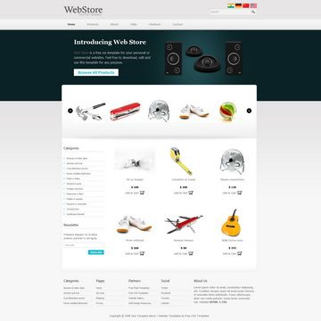 Image for Web Store Template on template0.com Image for Web Store Template on template0.com