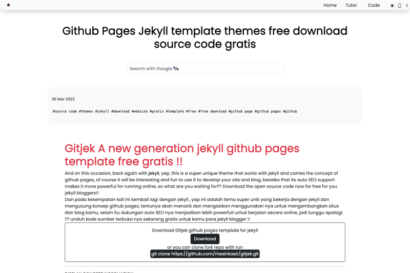 Image for Gitjek on template0.com Image for Gitjek on template0.com