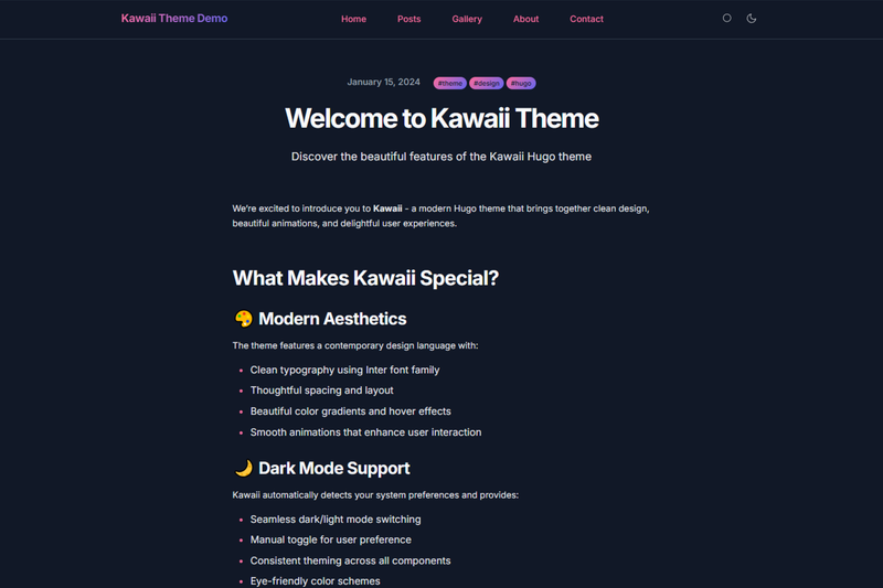 Image for Kawaii Hugo Theme on template0.com Image for Kawaii Hugo Theme on template0.com