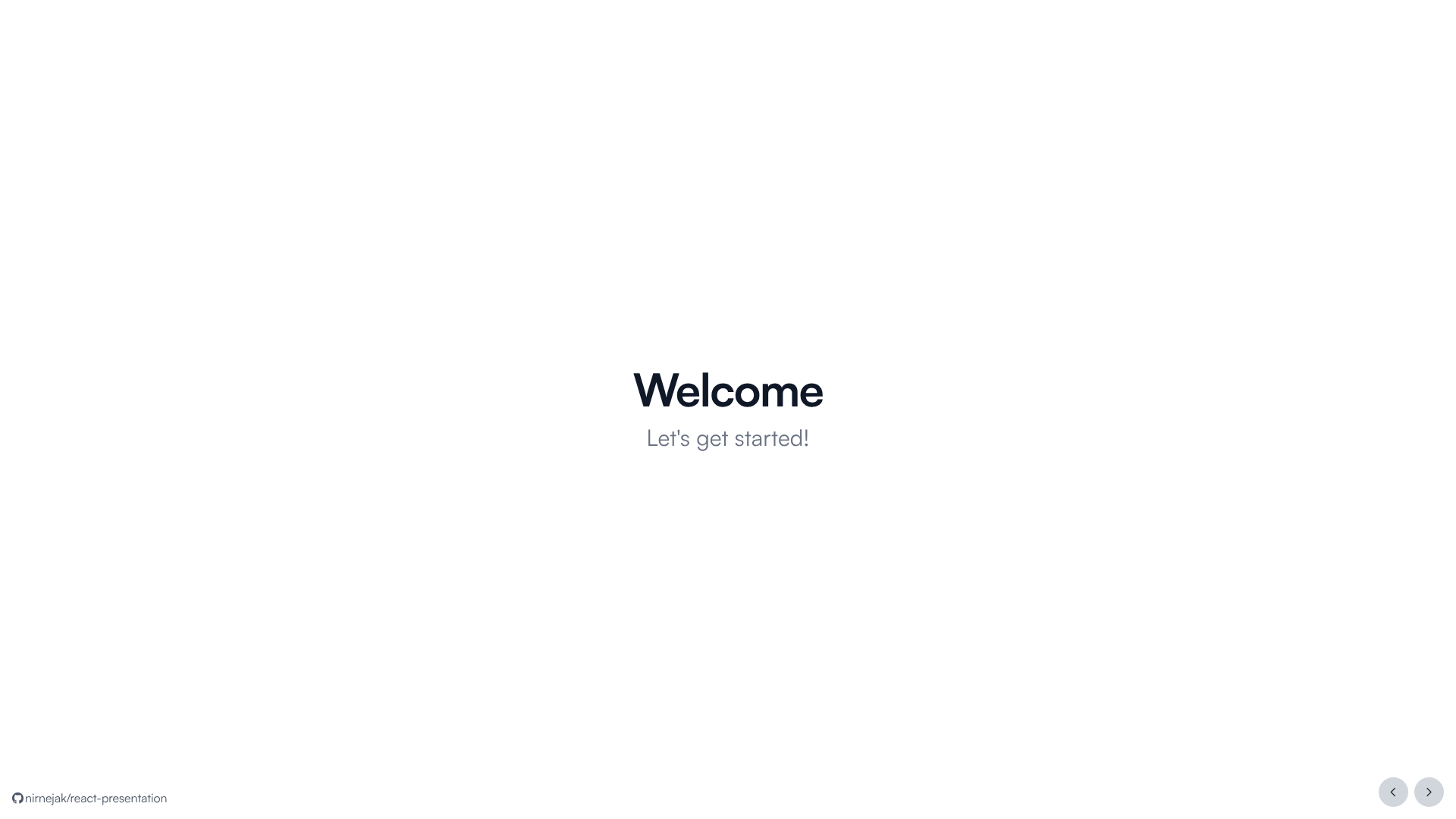 screenshot of React Presentation Maker on template0.com
