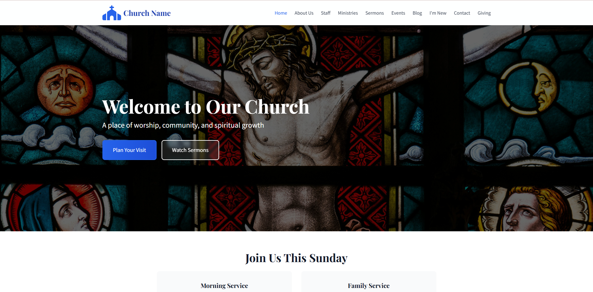 Church Website Starter preview