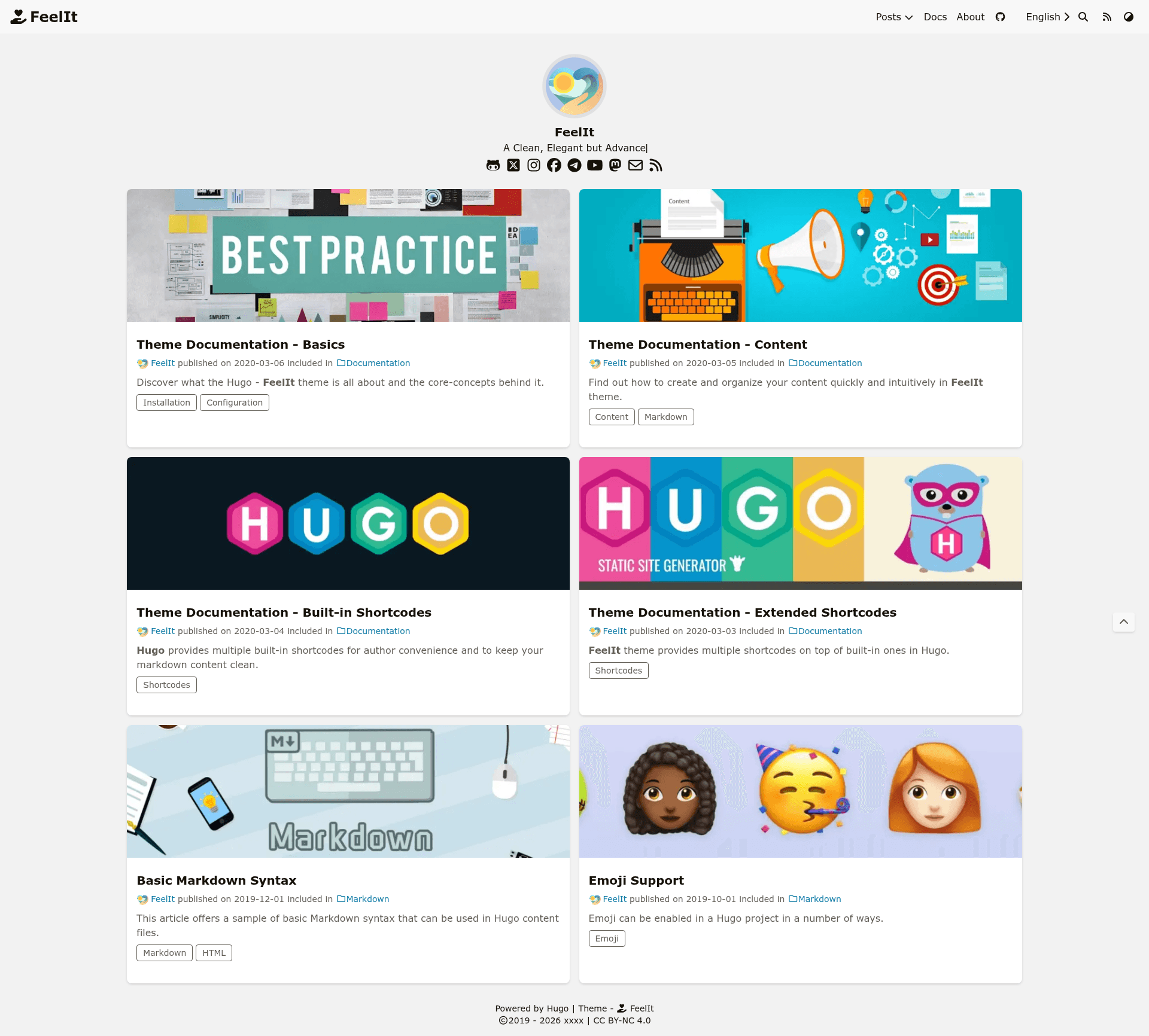 screenshot of FeelIt on template0.com