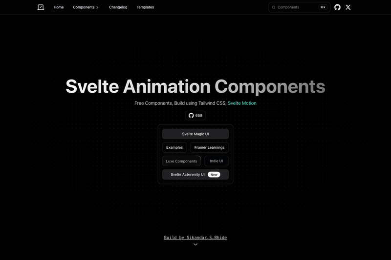 Image for Svelte Animation Components on template0.com Image for Svelte Animation Components on template0.com