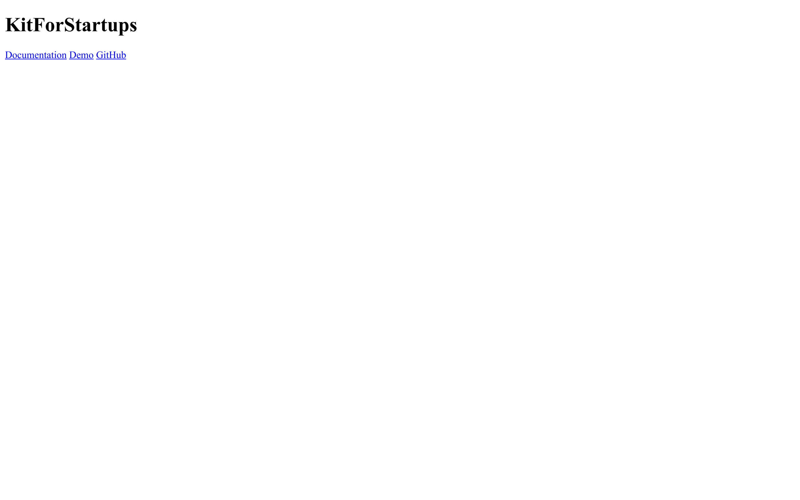 screenshot of KitForStartups on template0.com