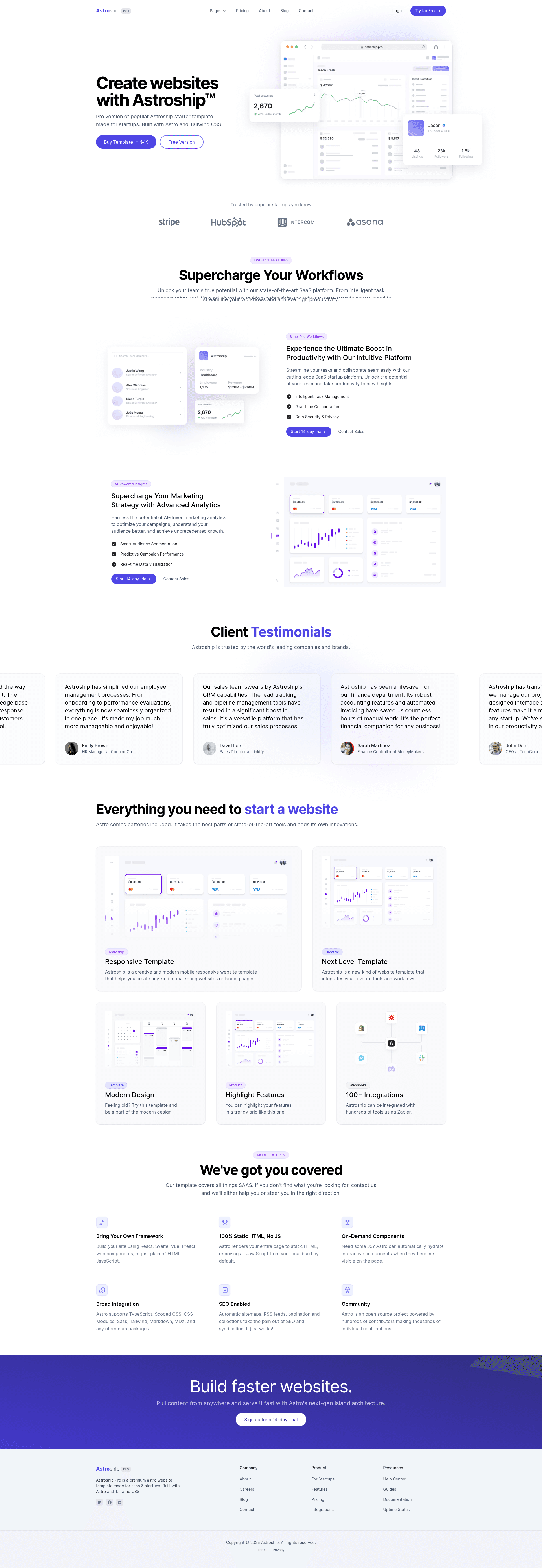 screenshot of Astroship on template0.com