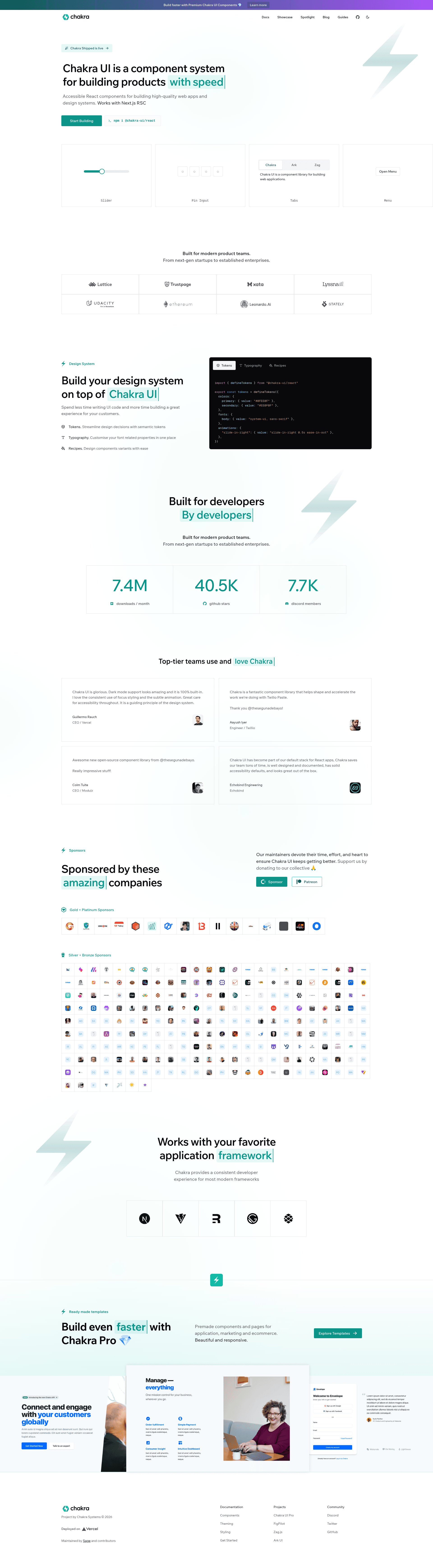 screenshot of Chakra UI Docs on template0.com