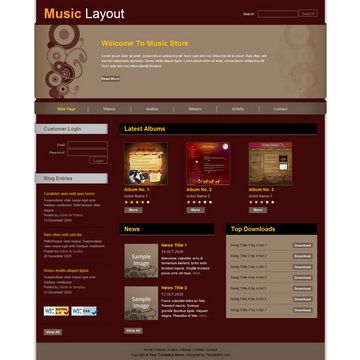 Image for Music Template on template0.com Image for Music Template on template0.com