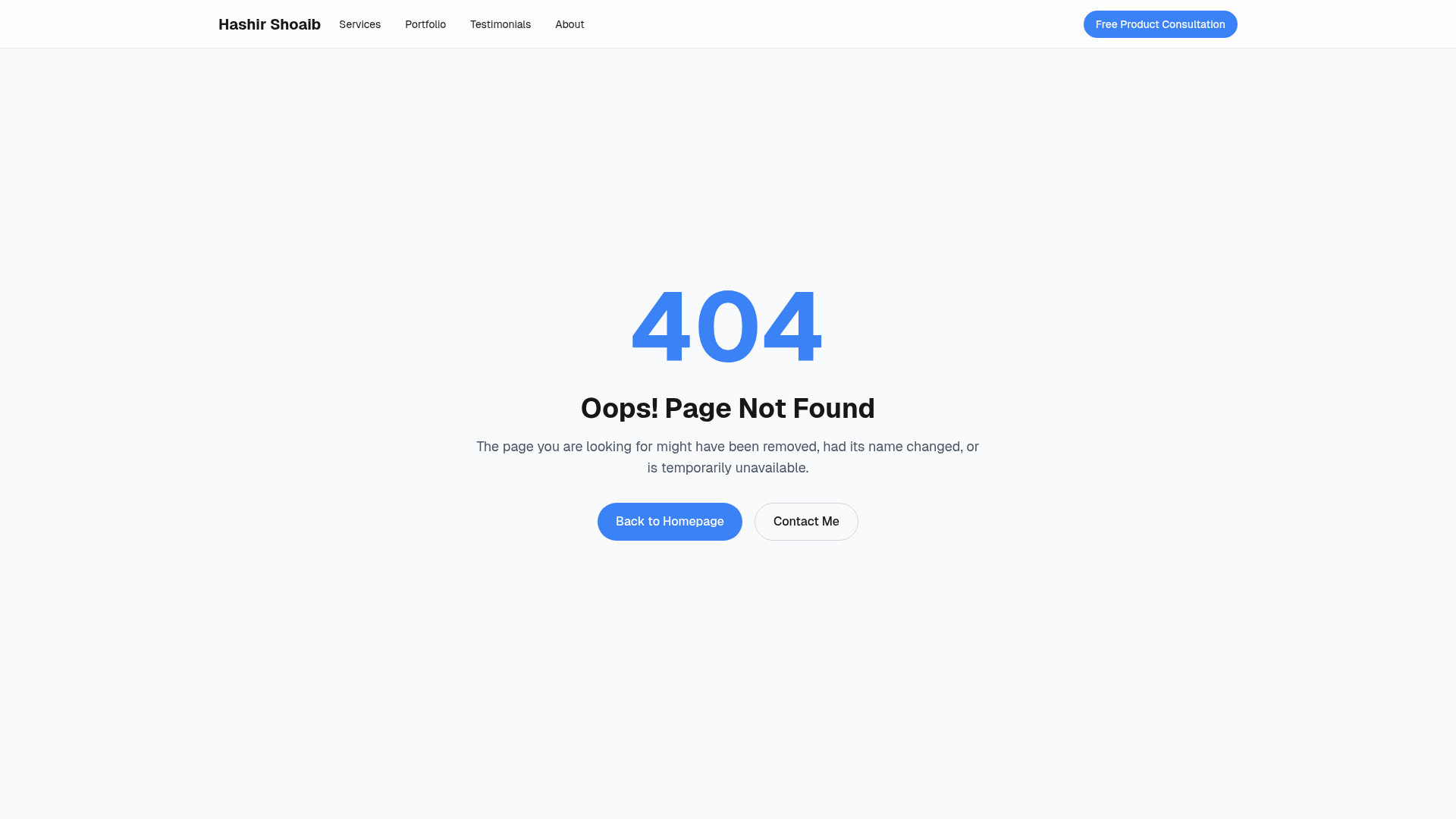 screenshot of Developer's Portfolio on template0.com