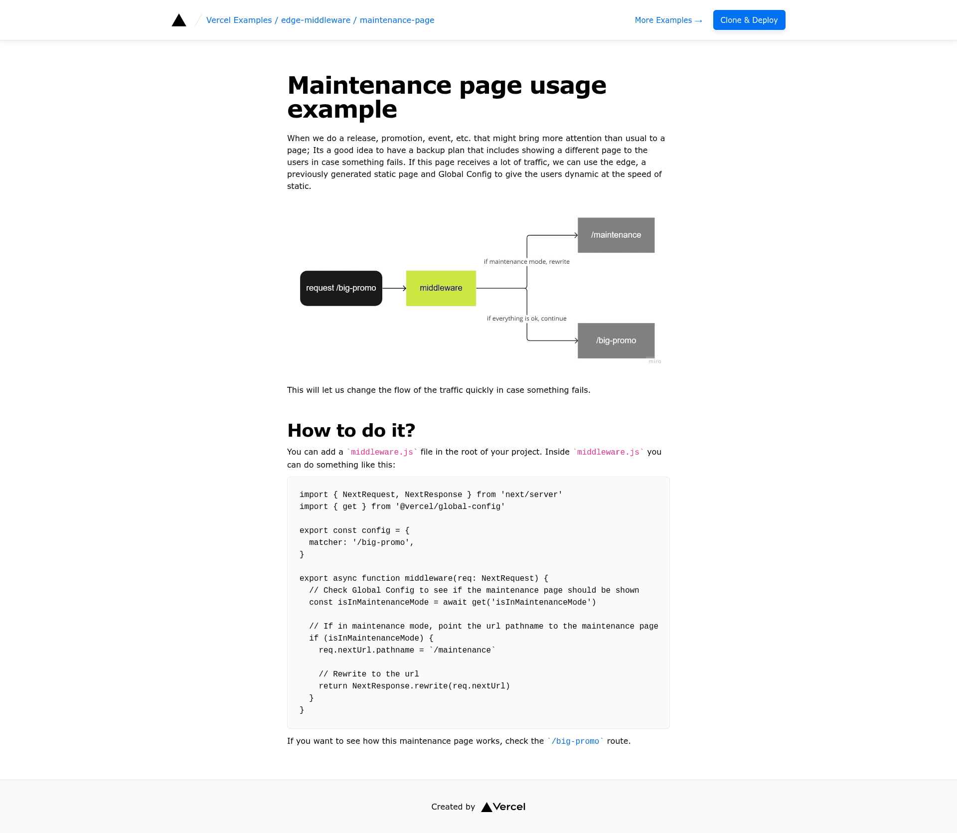 screenshot of Maintenance Page on template0.com