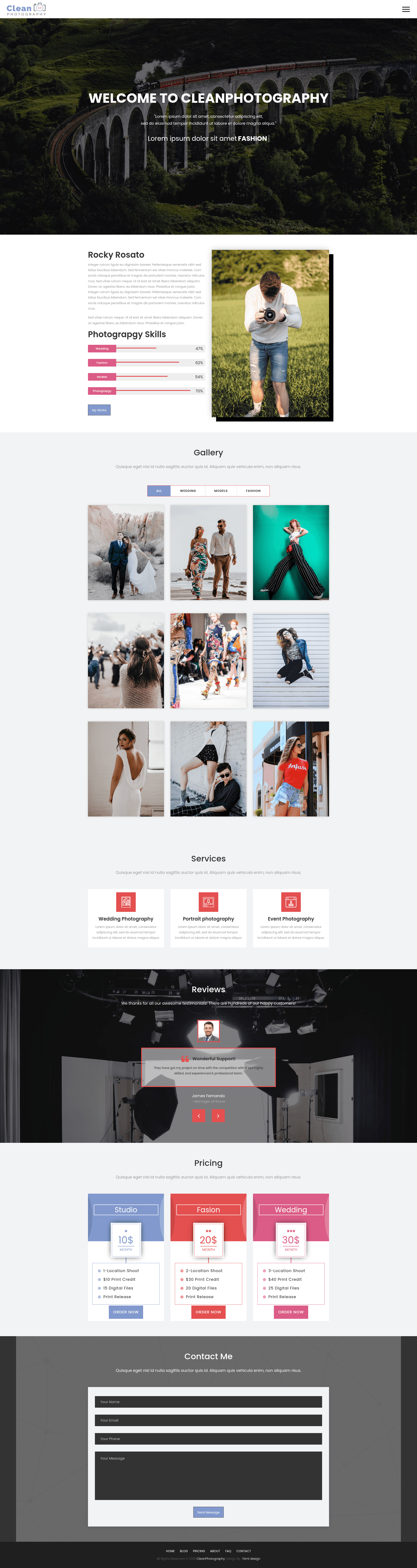 screenshot of Cleanphotography on template0.com