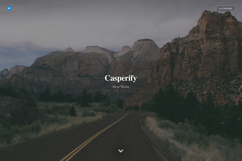Image for Hexo Theme Casperify on template0.com Image for Hexo Theme Casperify on template0.com