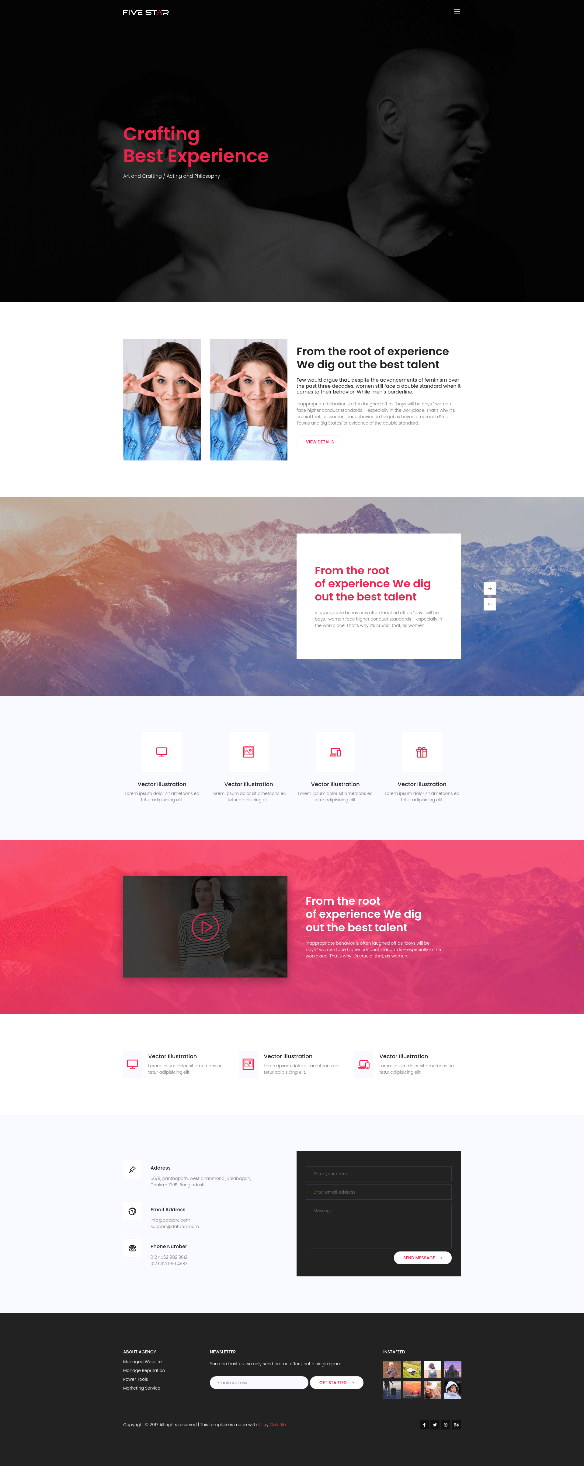 screenshot of Five Star on template0.com