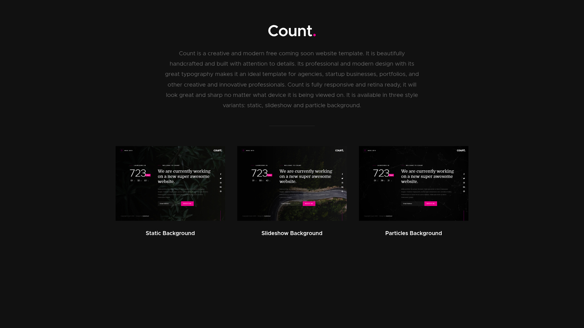 screenshot of Count on template0.com