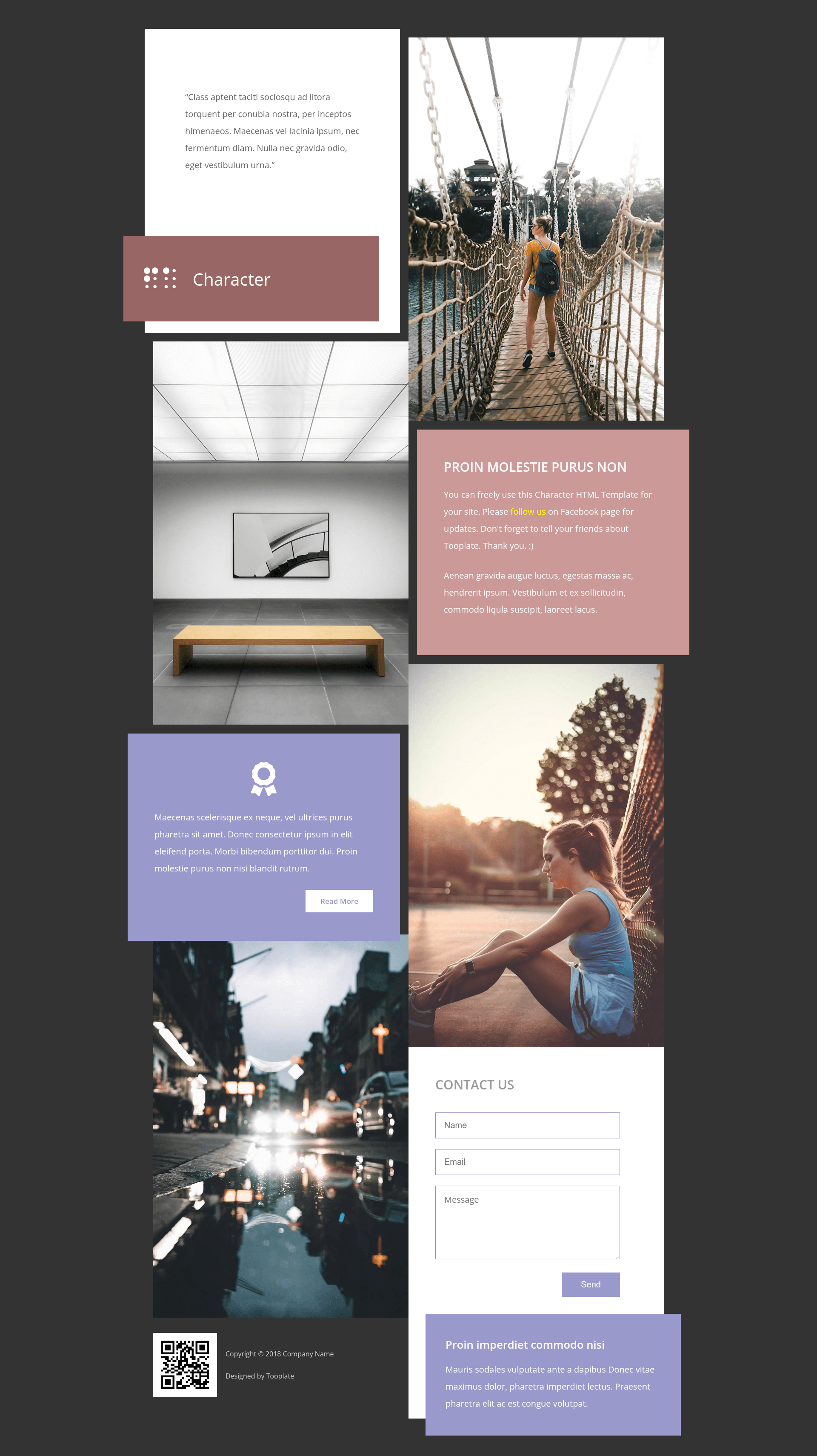 screenshot of Character on template0.com