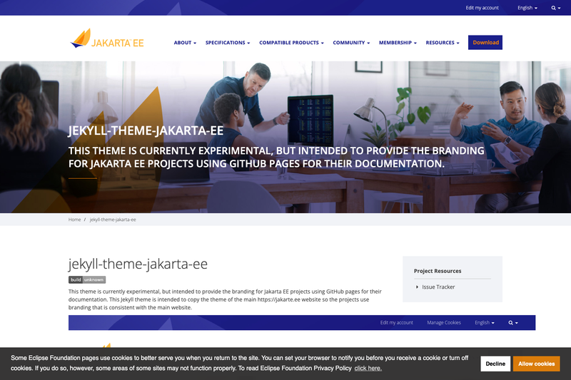 Image for Jekyll Theme Jakarta EE on template0.com Image for Jekyll Theme Jakarta EE on template0.com