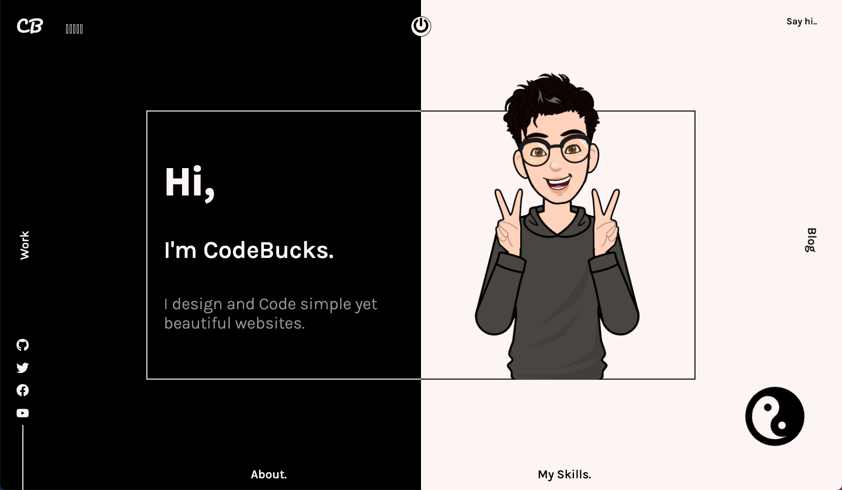 Image for Codebucks27 Portfolio(portfolio react template) on template0.com