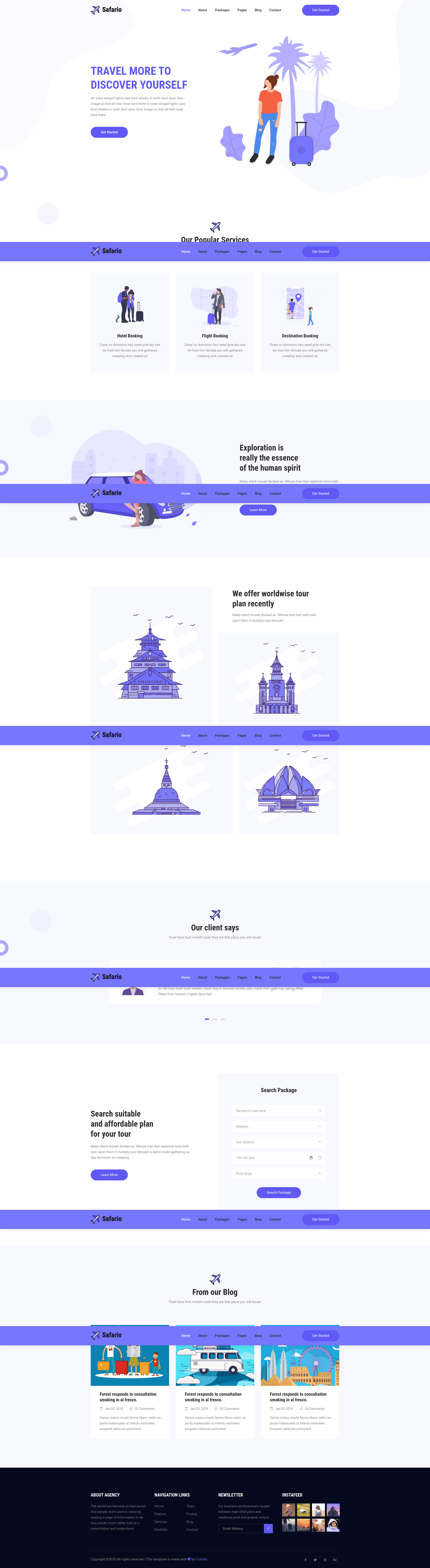screenshot of Safario on template0.com