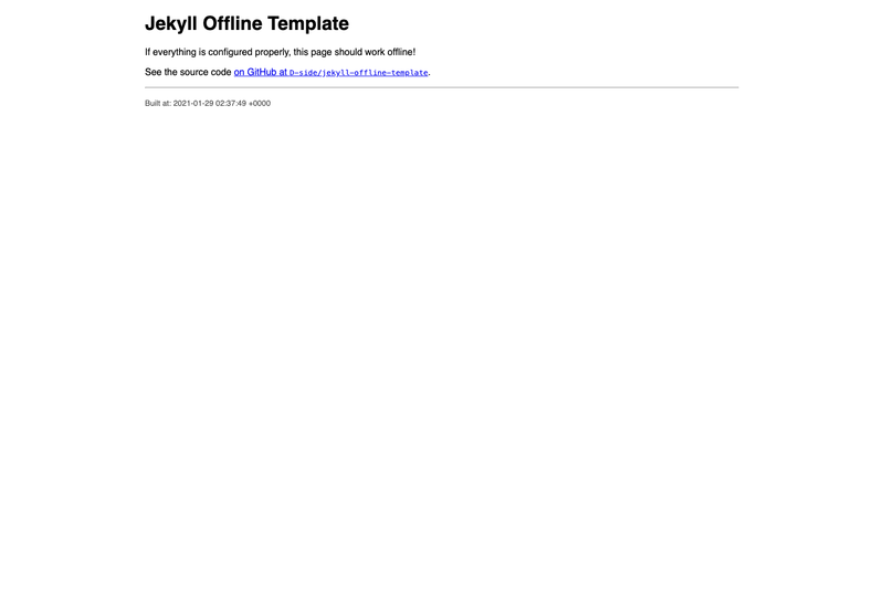 Image for Jekyll Offline Template on template0.com Image for Jekyll Offline Template on template0.com