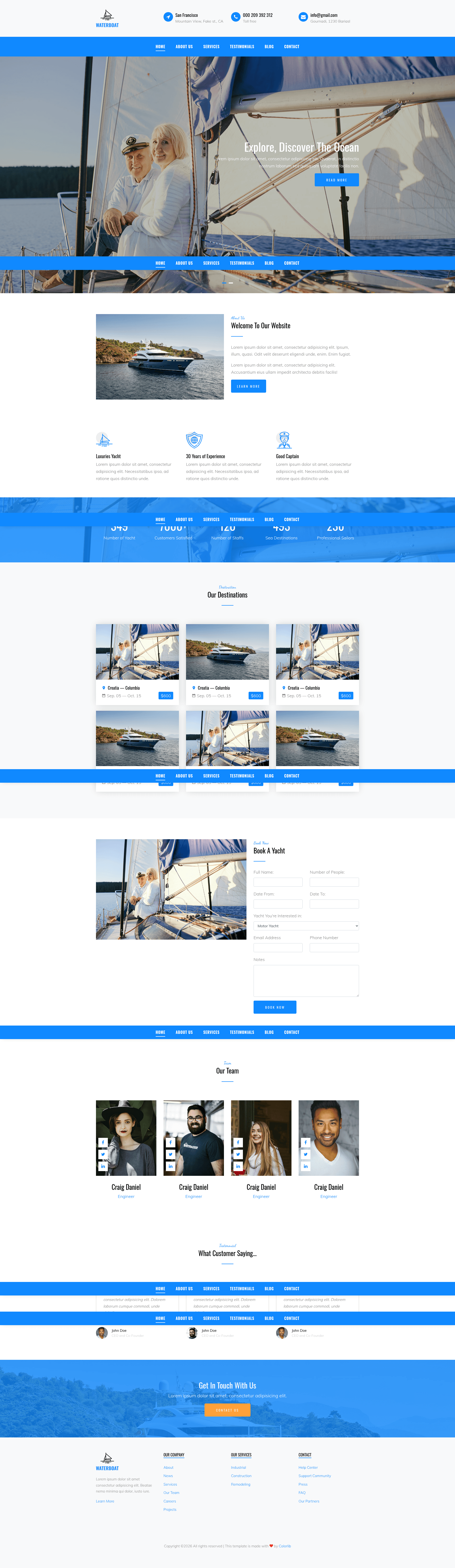 screenshot of WaterBoat on template0.com