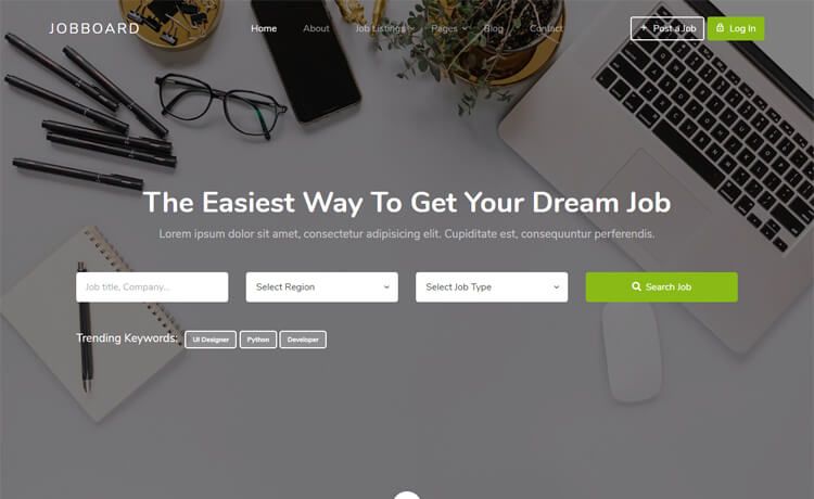 Image for Jobboard on template0.com
