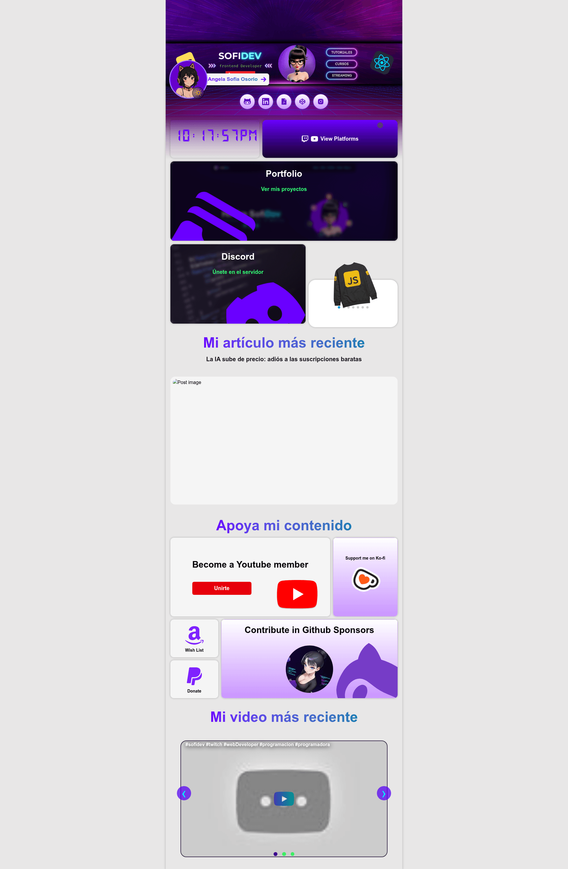 screenshot of Raccoon Links on template0.com