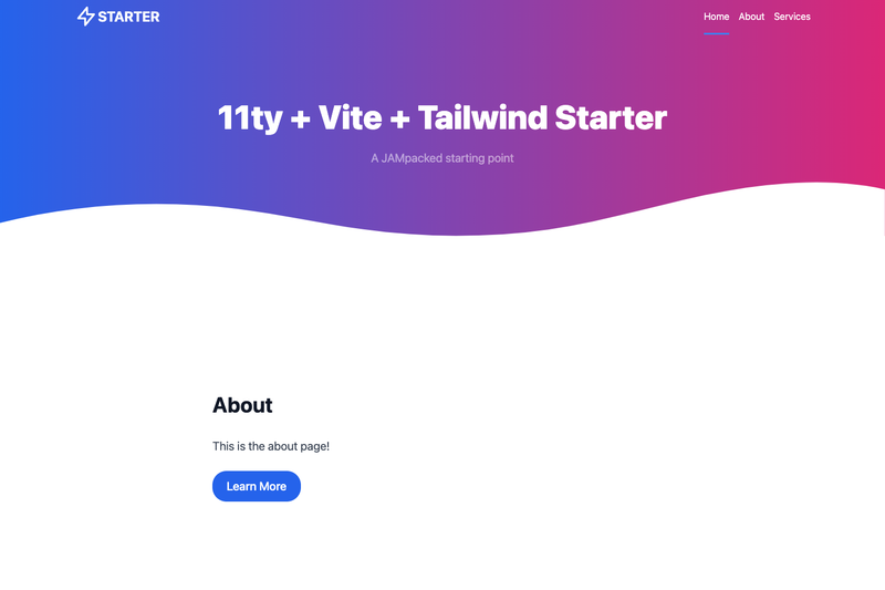 Image for Eleventy Tailwind with Vite on template0.com Image for Eleventy Tailwind with Vite on template0.com