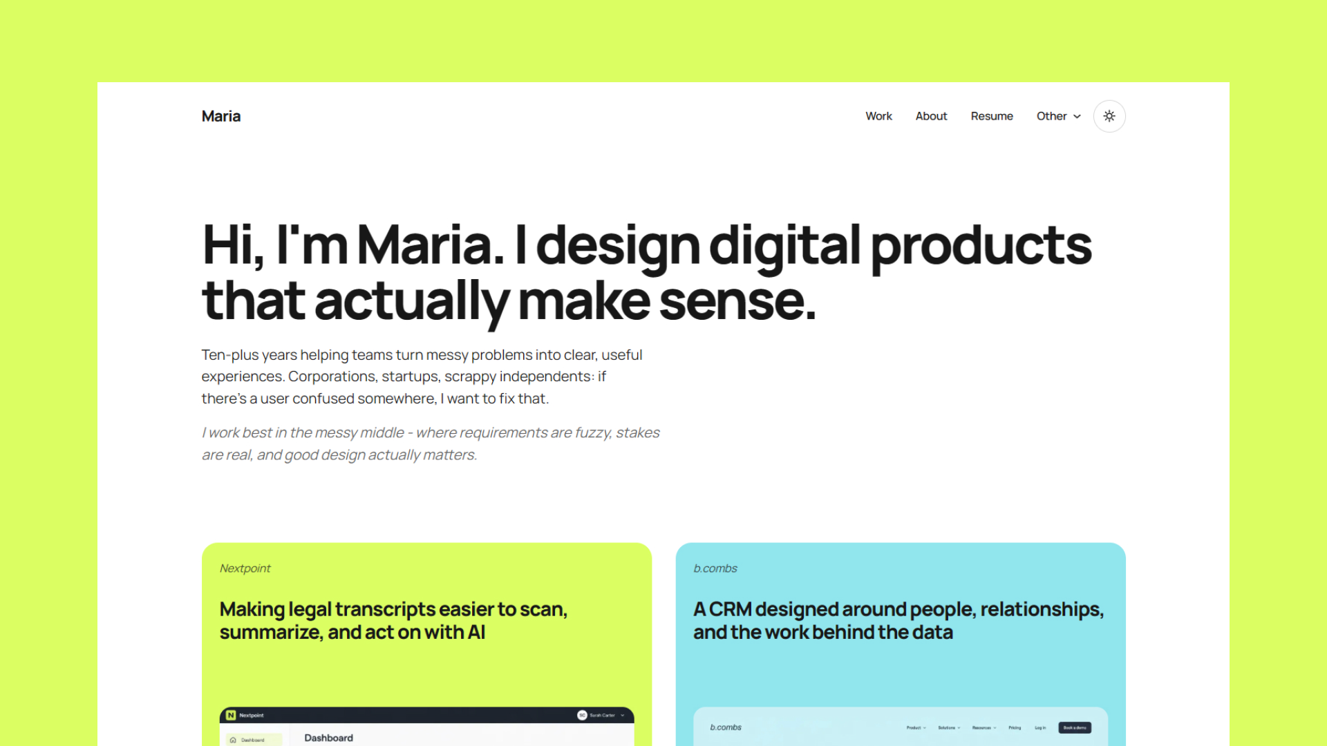 Maria preview