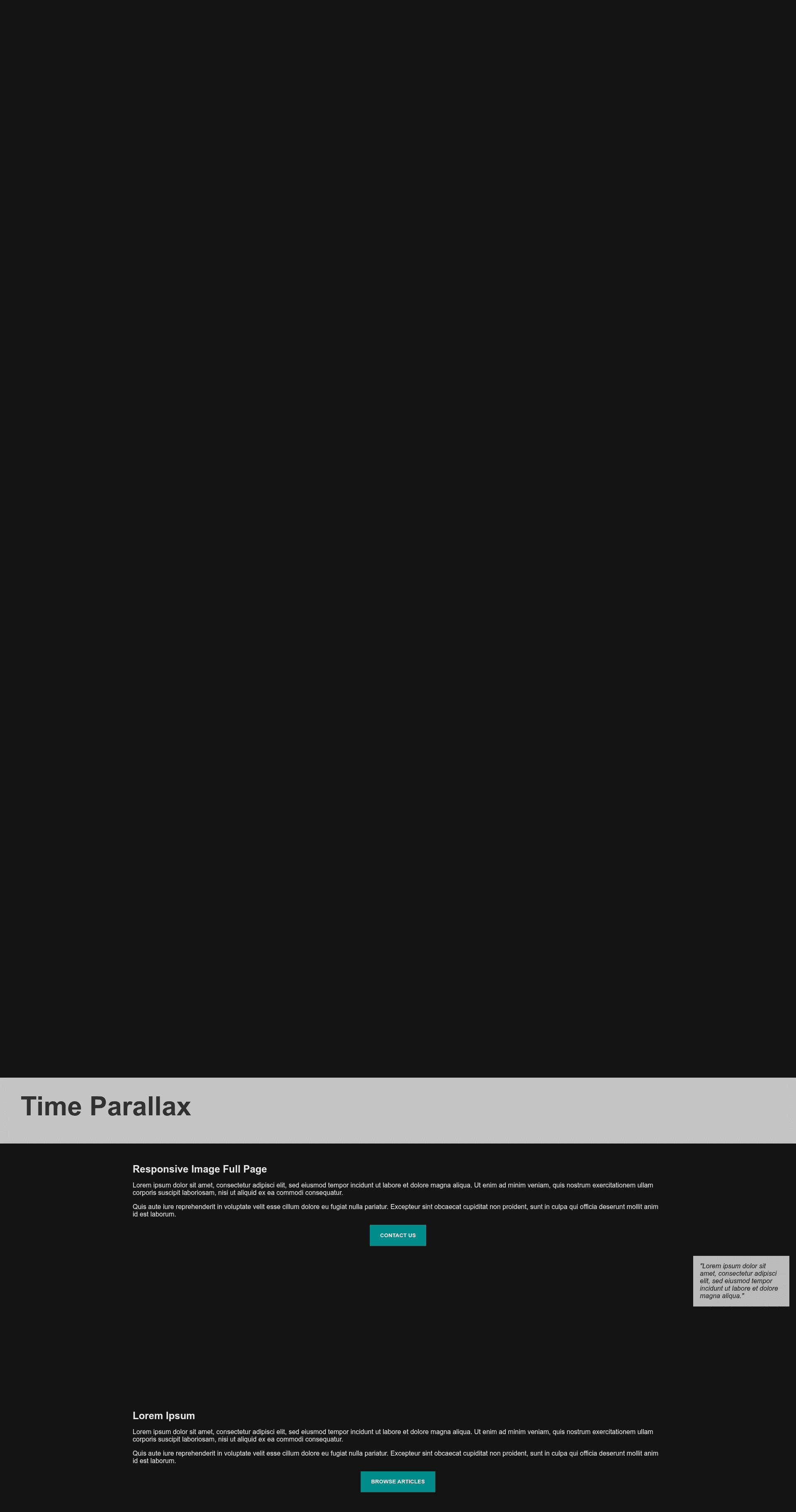 screenshot of Time Parallax on template0.com