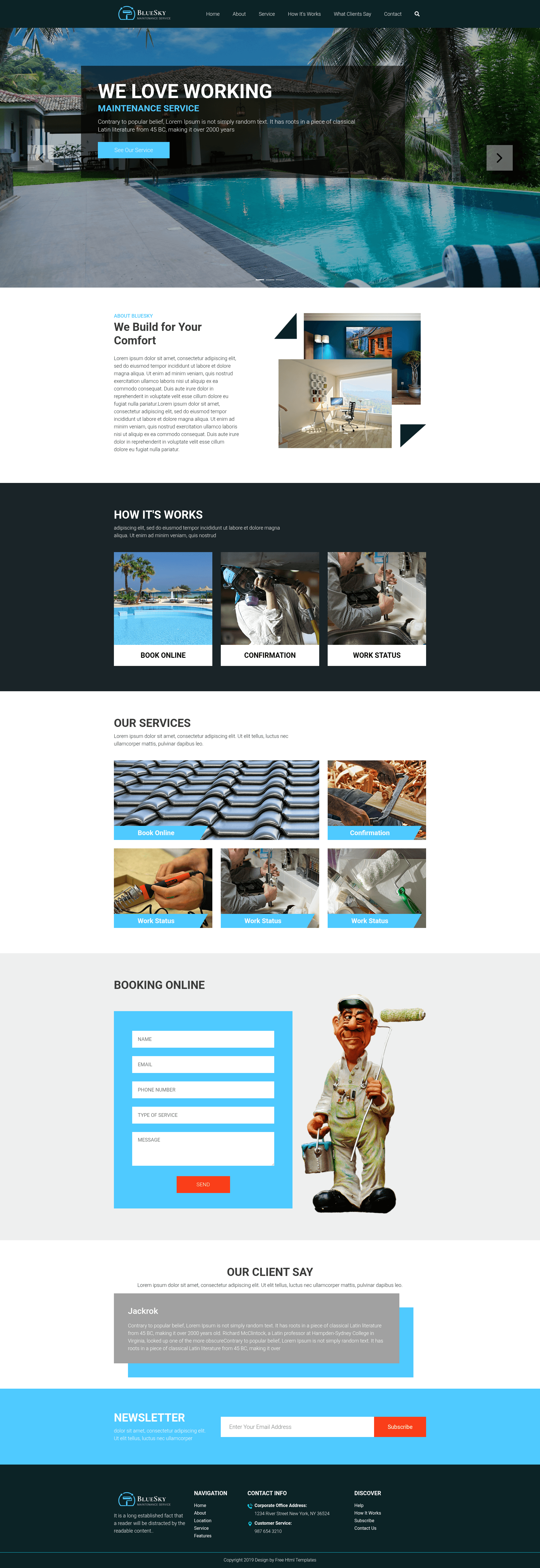 screenshot of BlueSky on template0.com