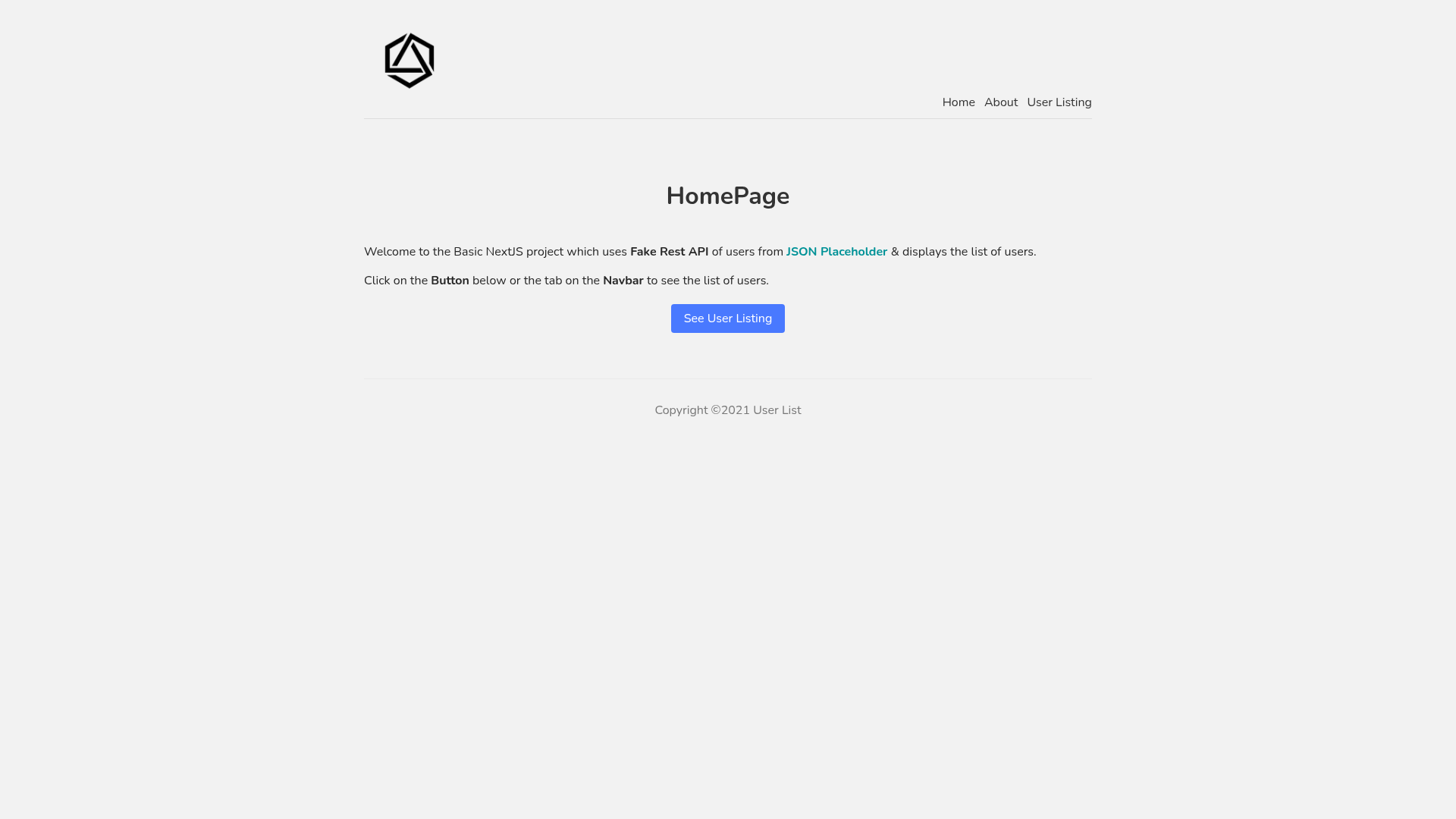 screenshot of Nextjs Userslist on template0.com
